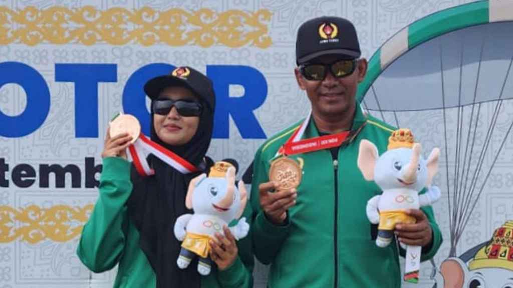 Melayang di Langit Aceh, Atlet Paramotor Probolinggo Raih Medali di PON XXI